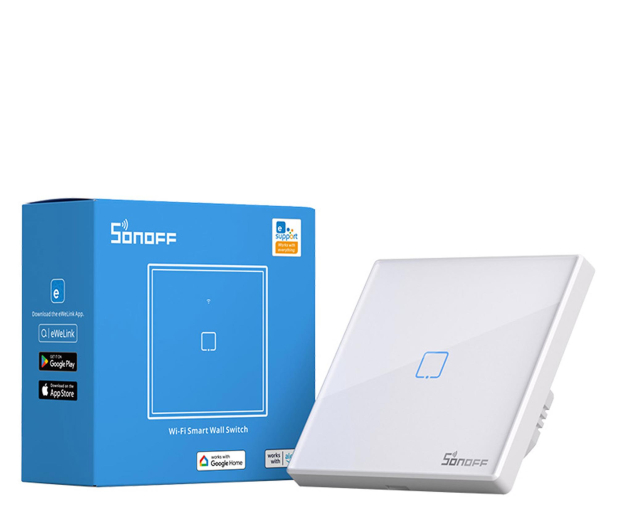 Sonoff Dotykowy włącznik światła WiFi + RF 433 T2 EU TX (1-kanałowy - 1489981 - zdjęcie 4